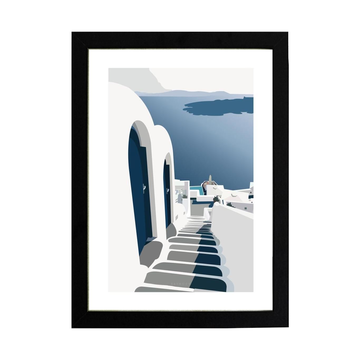 Minimal Mykonos Poster Tablo