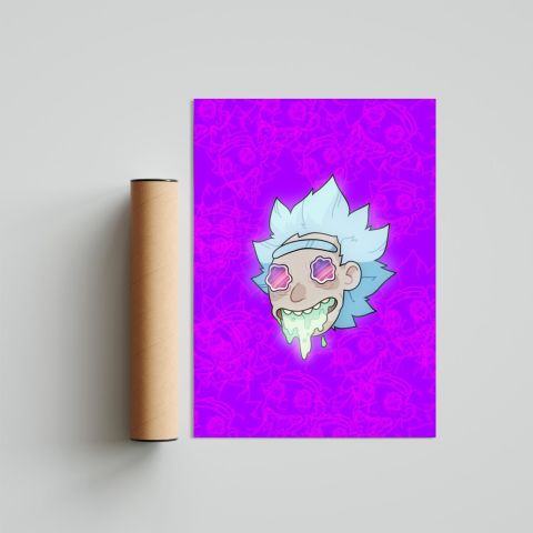 Rick And Morty Poster Tablo