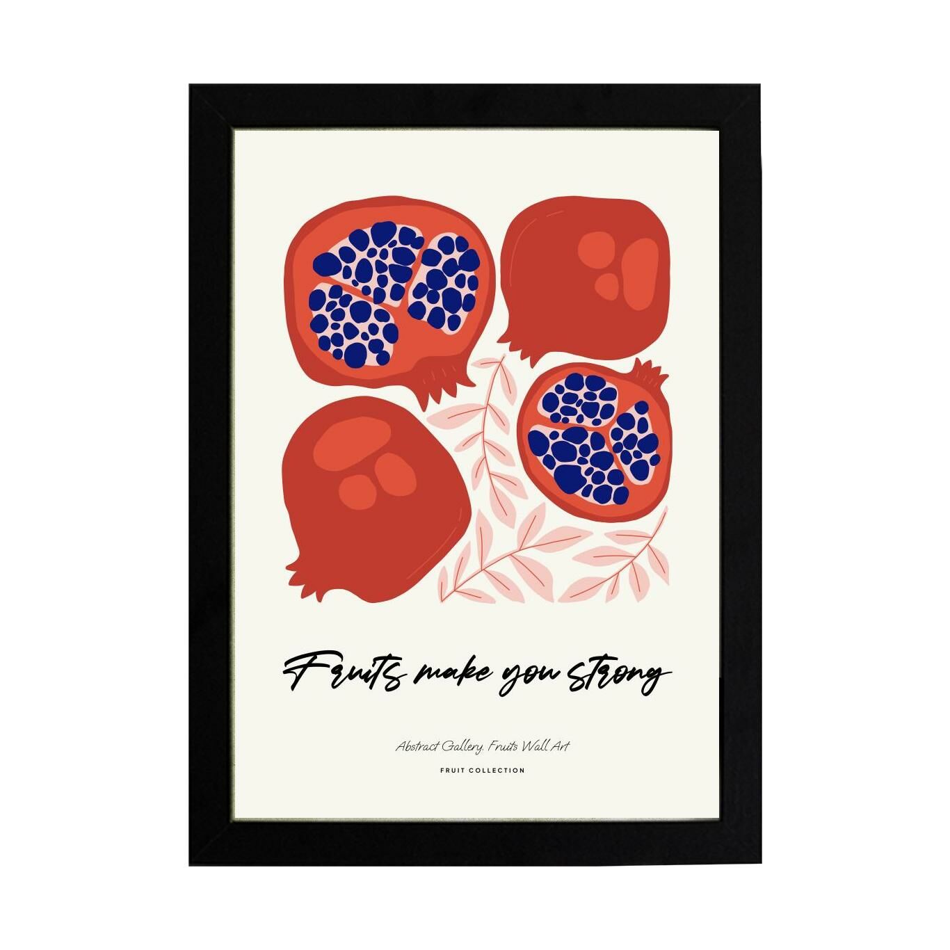 Blue Pomegranate Poster Tablo