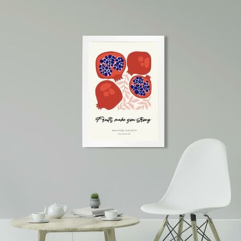 Blue Pomegranate Poster Tablo
