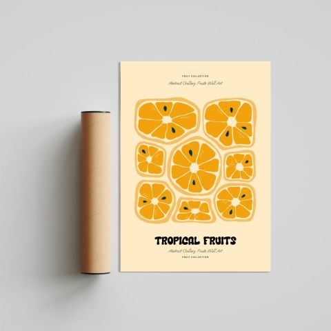 Orange Poster Tablo