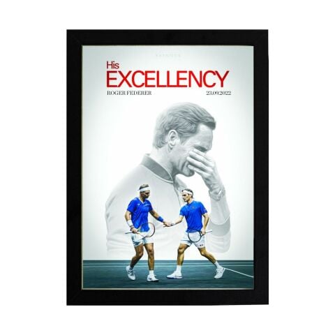 Roger Federer His Excellency, Tenis Poster Tablo