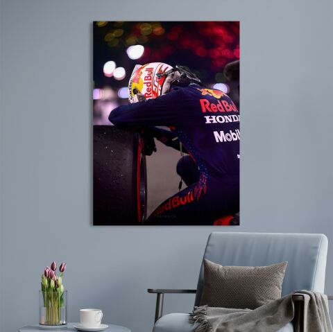 Max Verstappen 2021 Champion, Formula 1 Kanvas Tablo