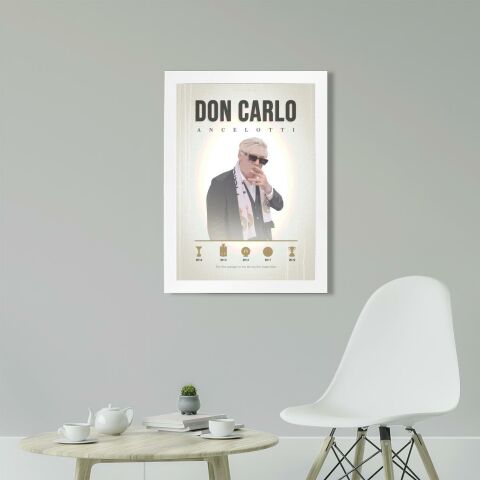 Carlo Ancelotti, Real Madrid Poster Tablo