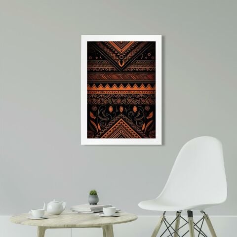 Afrikan Etnik Desen D19 Poster Tablo