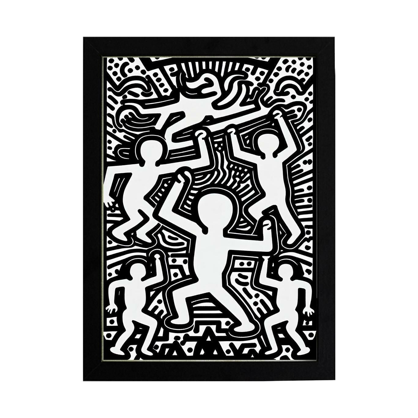 Keith Haring Style Minimal D20 Poster Tablo