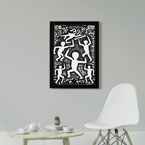 Keith Haring Style Minimal D20 Poster Tablo