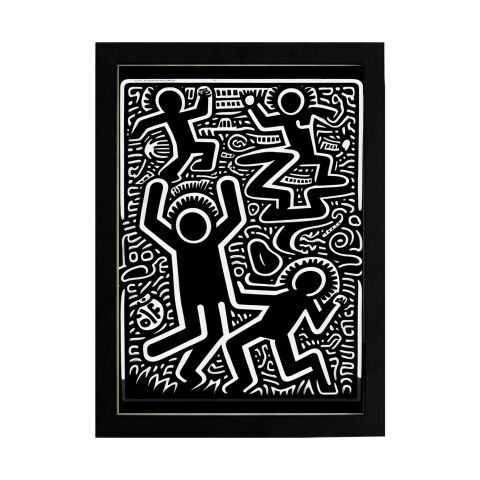 Keith Haring Style Minimal D21 Poster Tablo