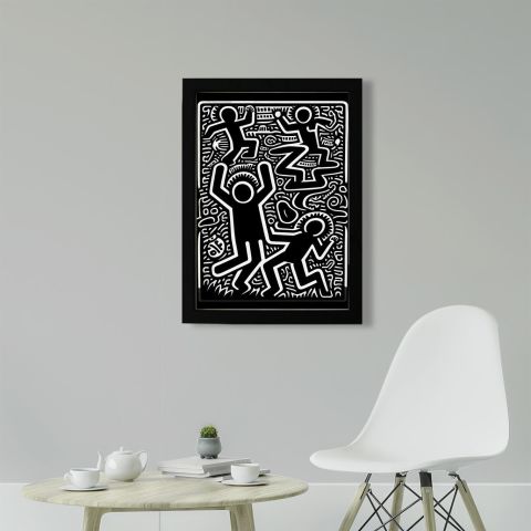 Keith Haring Style Minimal D21 Poster Tablo