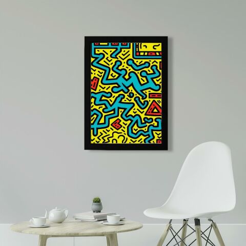 Keith Haring Style Minimal D22 Poster Tablo