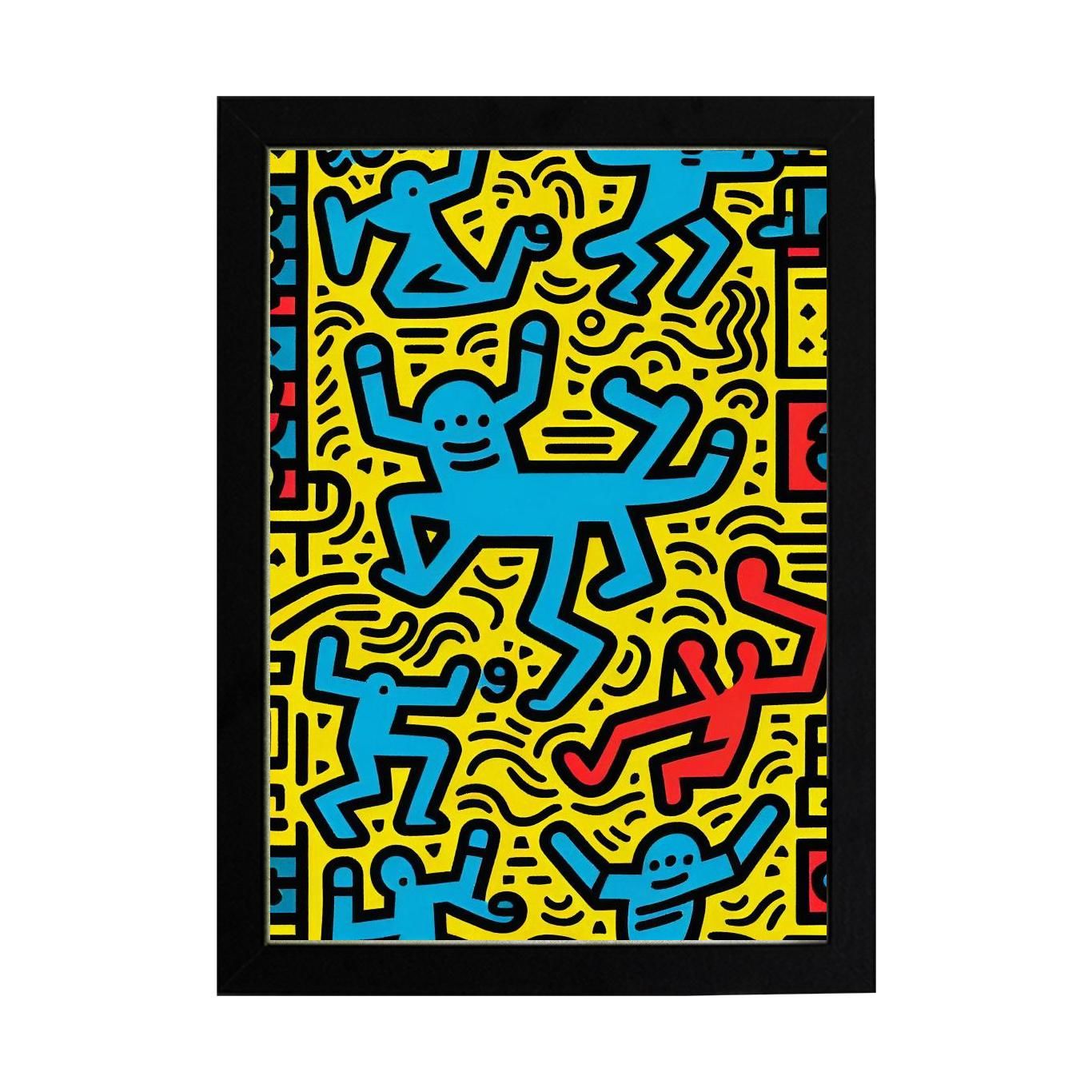 Keith Haring Style Minimal D23 Poster Tablo