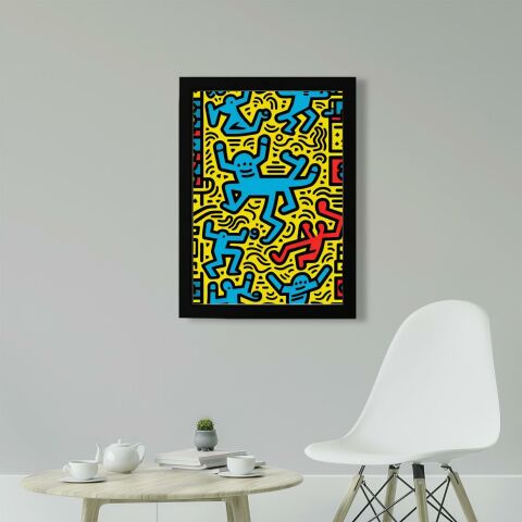 Keith Haring Style Minimal D23 Poster Tablo