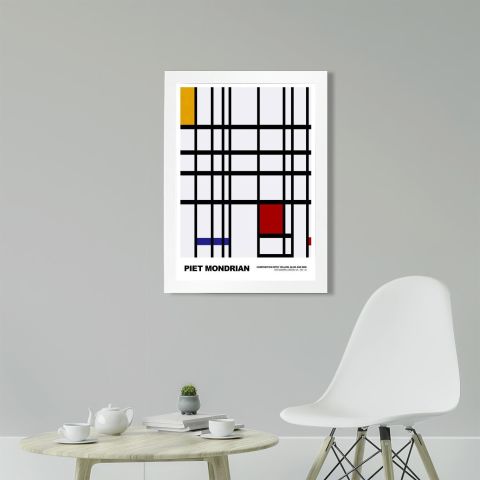 Piet Mondrian Yellow, Blue and Red