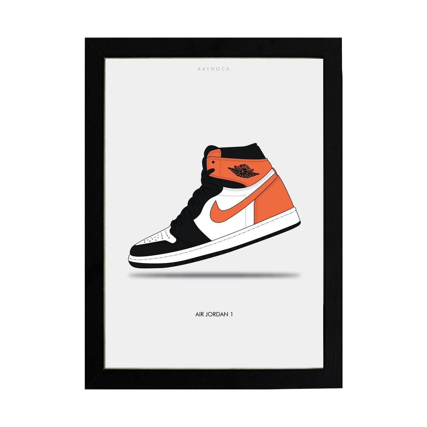 Air Jordan 1 Black - Orange