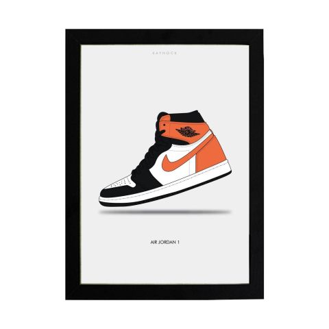 Air Jordan 1 Black - Orange