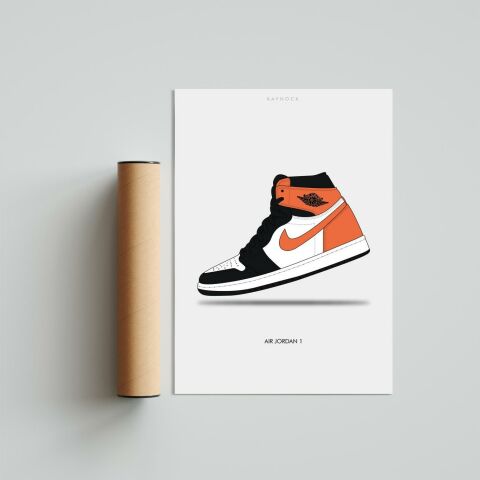 Air Jordan 1 Black - Orange