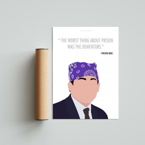 Prison Mike, The Office Poster Tablo