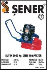 3000 kg. Antor Motorlu Dizel Kompaktör