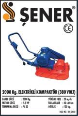 2000 KG. Elektrikli Kompaktör 380V