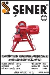 150 KG. YERDEN KUMANDALI ŞANZIMANLI GIRGIR VİNÇ 220V