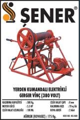 500 KG. Yerden Kumandalı Kayışlı Gırgır Vinç 380V