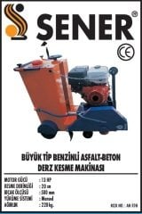 20 CM. HONDA MOT. BENZİNLİ ASFALT BETON KESME MAKİNASI