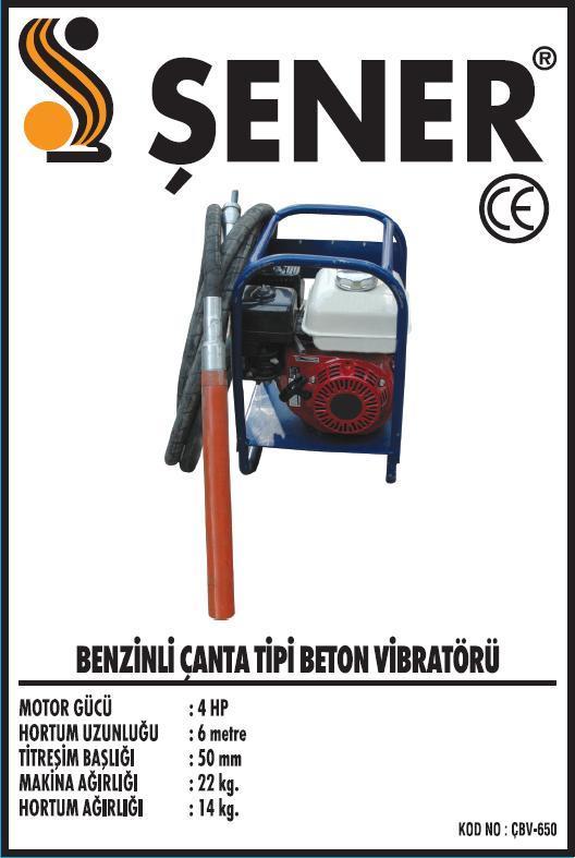 4HP. HONDA MOTORLU BENZİNLİ Beton VİBRATÖRü