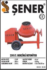 300 LT. Honda 13 hp. Benzinli Harç Karma Makinası Betonyer