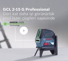 Bosch Gcl 2-50 G Professional Kombi Lazer Yeşil