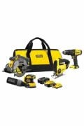 Stanley Marangoz Seti (MATKAP DEKUPAJ ZIMPARA DAİRE TESTERE) 1x4.0ah 1x2.0ah Sfmck412mds-qw