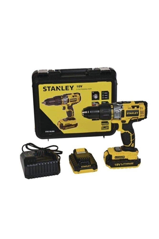 Stanley Stdc18lhbk-tr 18volt/2,0ah Li-ion Çift Akülü Profesyonel Darbeli Matkap