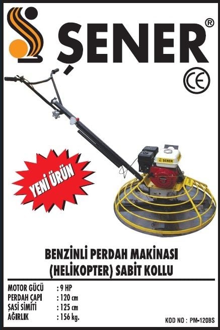 120 cm. Honda Benzinli Perdah Makinası