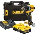 Dewalt DCD800P2T 18V 5.0AH Li-Ion Kömürsüz Çift Akülü Darbesiz Matkap