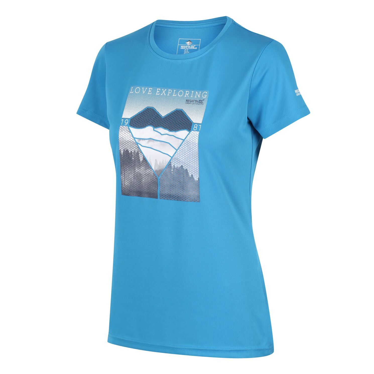 Regatta Fingal V Kadın T-Shirt-MAVİ