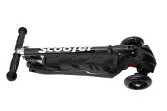 Xslide Işıklı Tekerlekli Scooter-SİYAH