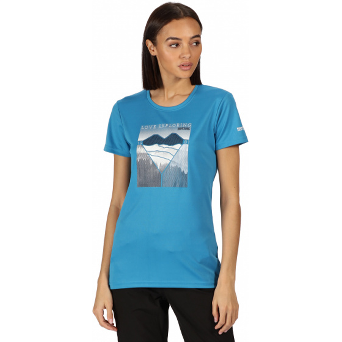Regatta Fingal V Kadın T-Shirt - Mavi