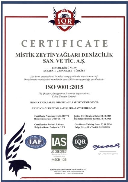 Natürel Sızma Zeytinyağı 750 ML