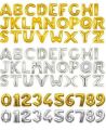 40'' GOLD HARF VE RAKAM BALONLAR(100CM)