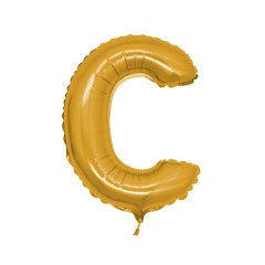 C- HARF 40 İNC GOLD RENK BALON 100 CM