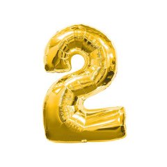 2- HARF 40 İNC GOLD RENK BALON 100 CM