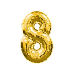8- HARF 40 İNC GOLD RENK BALON 100 CM