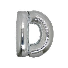 D- HARF 40 İNC GÜMÜŞ RENK BALON 100 CM