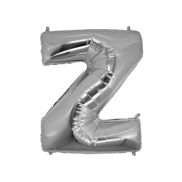 Z- HARF 40 İNC GÜMÜŞ RENK BALON 100 CM