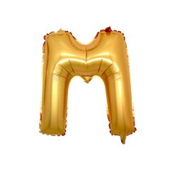 M- HARF 16 İNC GOLD RENK BALON 36 CM