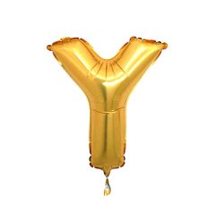 Y- HARF 16 İNC GOLD RENK BALON 36 CM