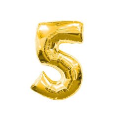 5- HARF 16 İNC GOLD RENK BALON 36 CM