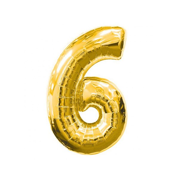 6- HARF 16 İNC GOLD RENK BALON 36 CM