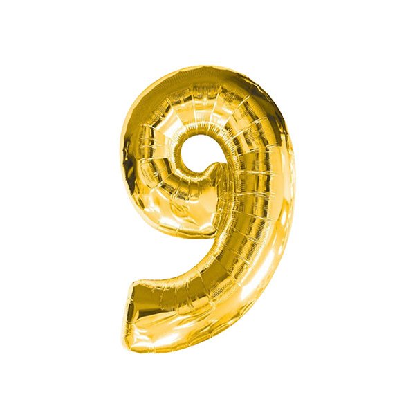 9- HARF 16 İNC GOLD RENK BALON 36 CM