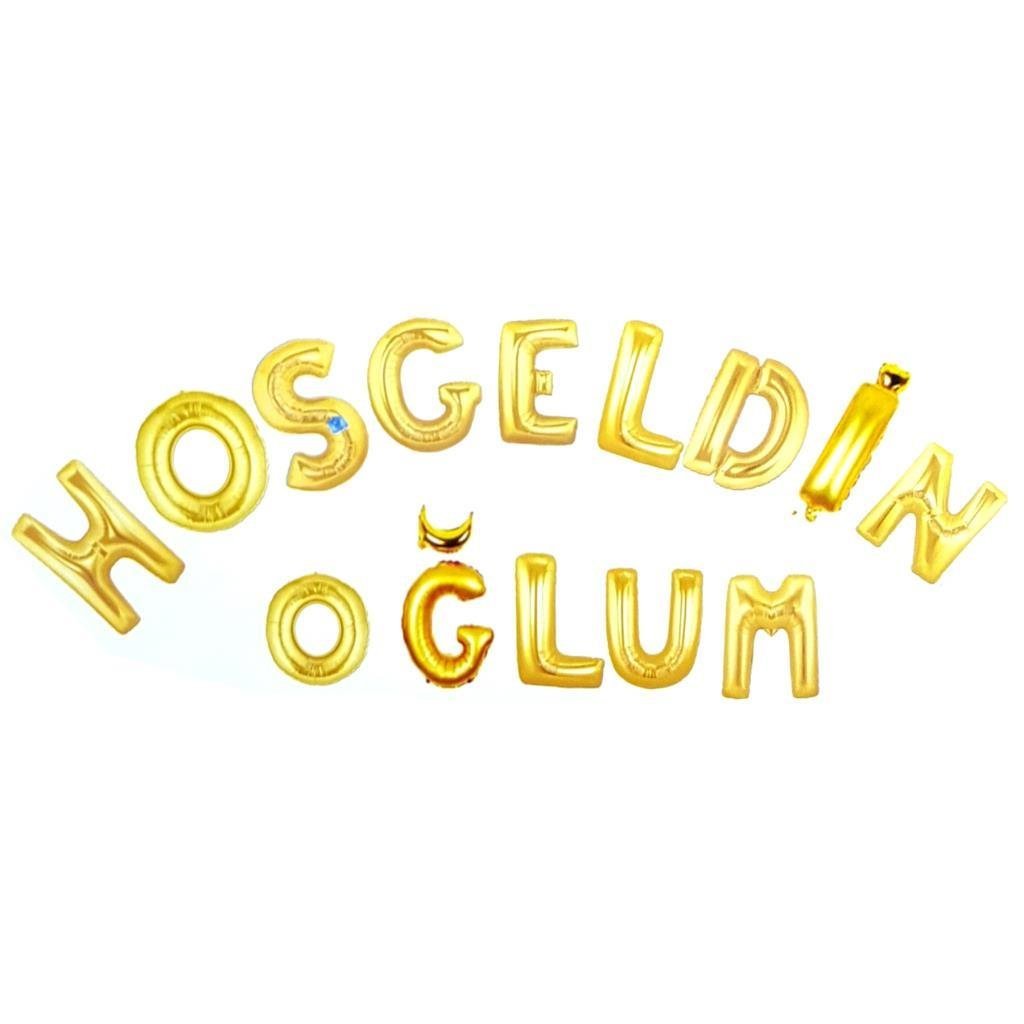 HOŞGELDİN OĞLUM GOLD SET BALON