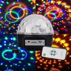 Led Işıklı Sahne Disco Topu, Bluetooth Disko Topu, USB li